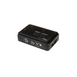 JUEGO CONMUTADOR KVM 2 PUERTOS TODO INCLUIDO - USB - AUDI...