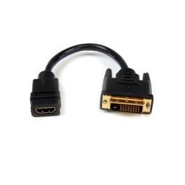 ADAPTADOR DE 20CM HDMI® A DVI - DVI-D MACHO - HDMI HEMBRA...