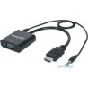 CABLE CONVERTIDOR MANHATTAN HDMI A VGA + AUDIO 3.5MM 1080...