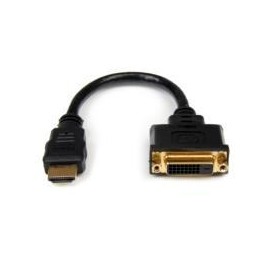 ADAPTADOR DE 20CM HDMI® A DVI - DVI-D HEMBRA - HDMI MACHO...