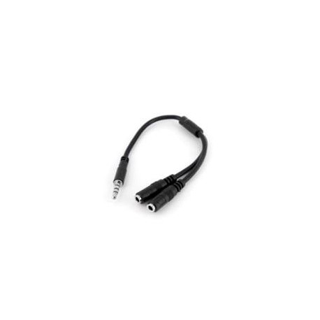 ADAPTADOR DE DIADEMA MINI-JACK 3.5MM 4 PINES A CONECTORES...