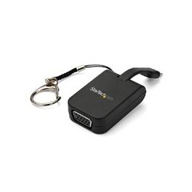 ADAPTADOR DE VIDEO EXTERNO USB-C A VGA CON LLAVERO DE ENG...