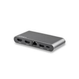 ADAPTADOR MULTIPUERTO USB C PARA DOS PANTALLAS HDMI 4K PD...