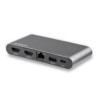 ADAPTADOR MULTIPUERTO USB C PARA DOS PANTALLAS HDMI 4K PD...