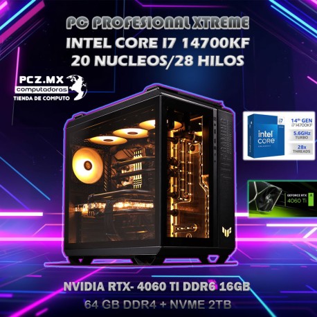 OFERTA PC XTREME INTEL CORE I7-14700KF 20/28 NÚCLEOS TURB...