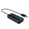 HUB USB 2.0 SABRENT 4 PUERTOS CON SWITCHES