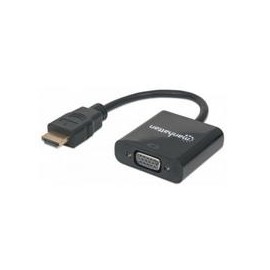 CABLE CONVERTIDOR MANHATTAN HDMI A VGA HD15 1080P MACHO-H...