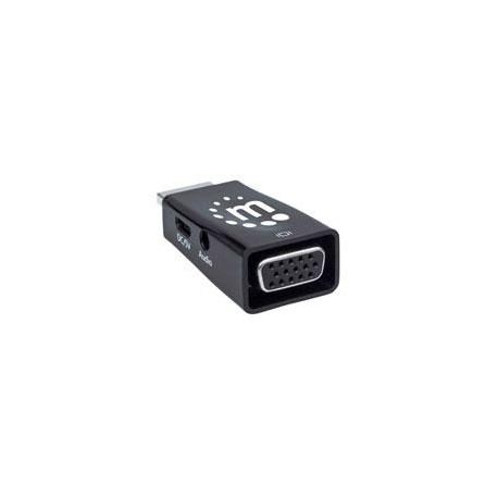 CONVERTIDOR HDMI A VGA CON SALIDA DE AUDIO