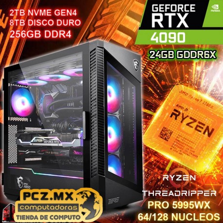 PC THREADRIPPER 5995WX 64/128 NÚCLEOS NVIDIA RTX-4090 24G...