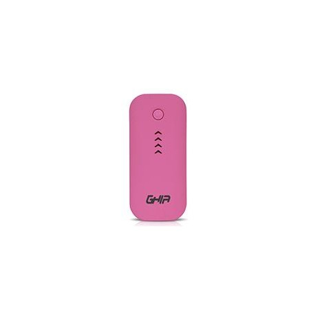 BATERIA DE RESPALDO GHIA POWER BANK 3600 MAH ROSA