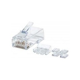 PLUG MODULAR RJ45 INTELLINET UTP CAT6 SOLIDO 80PZS CONTAC...