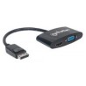 ADAPTADOR MANHATTAN DISPLAYPORT A HDMI VGA 2-1 4K M-H