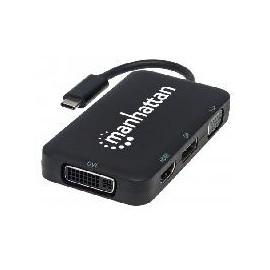 DOCKING 4-1 MANHATTAN USB-C A HDMI VGA DISPLAYPORT DVI-I ...