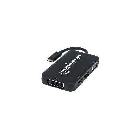 DOCKING 4-1 MANHATTAN USB-C A HDMI VGA DISPLAYPORT DVI-I...