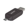 ADAPTADOR OTG MANHATTAN MICRO USB A USB 2.0 CON LECTOR TA...