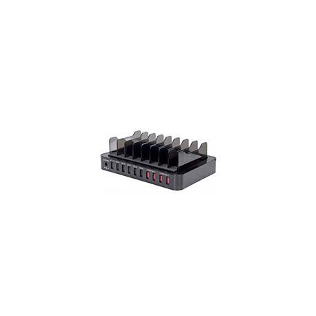 ESTACION DE CARGA MANHATTAN USB 10 PTOS 8 BAHIAS 76W SMAR...