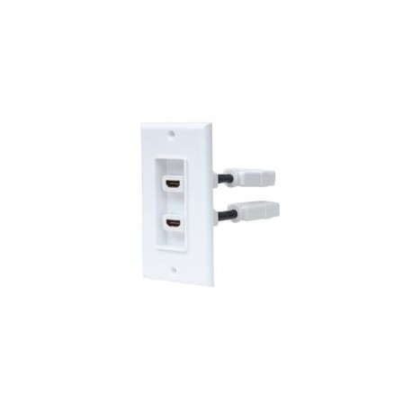 COPLE MANHATTAN HDMI BLANCO CON FACEPLATE 2 PUERTOS