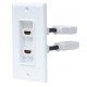 COPLE MANHATTAN HDMI BLANCO CON FACEPLATE 2 PUERTOS